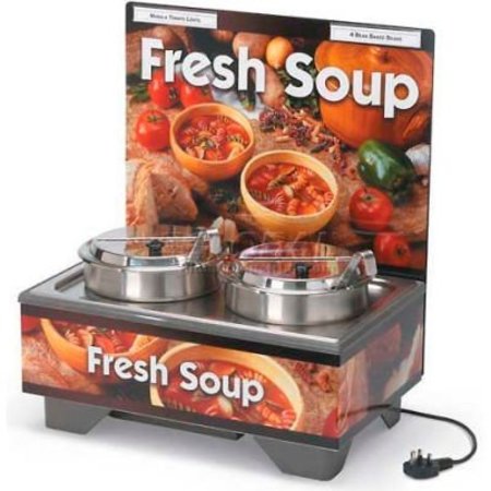 VOLLRATH CO VollrathÂ, Full-Size Soup Merchandiser Base w/Menu Board, 120 Volt 720202103